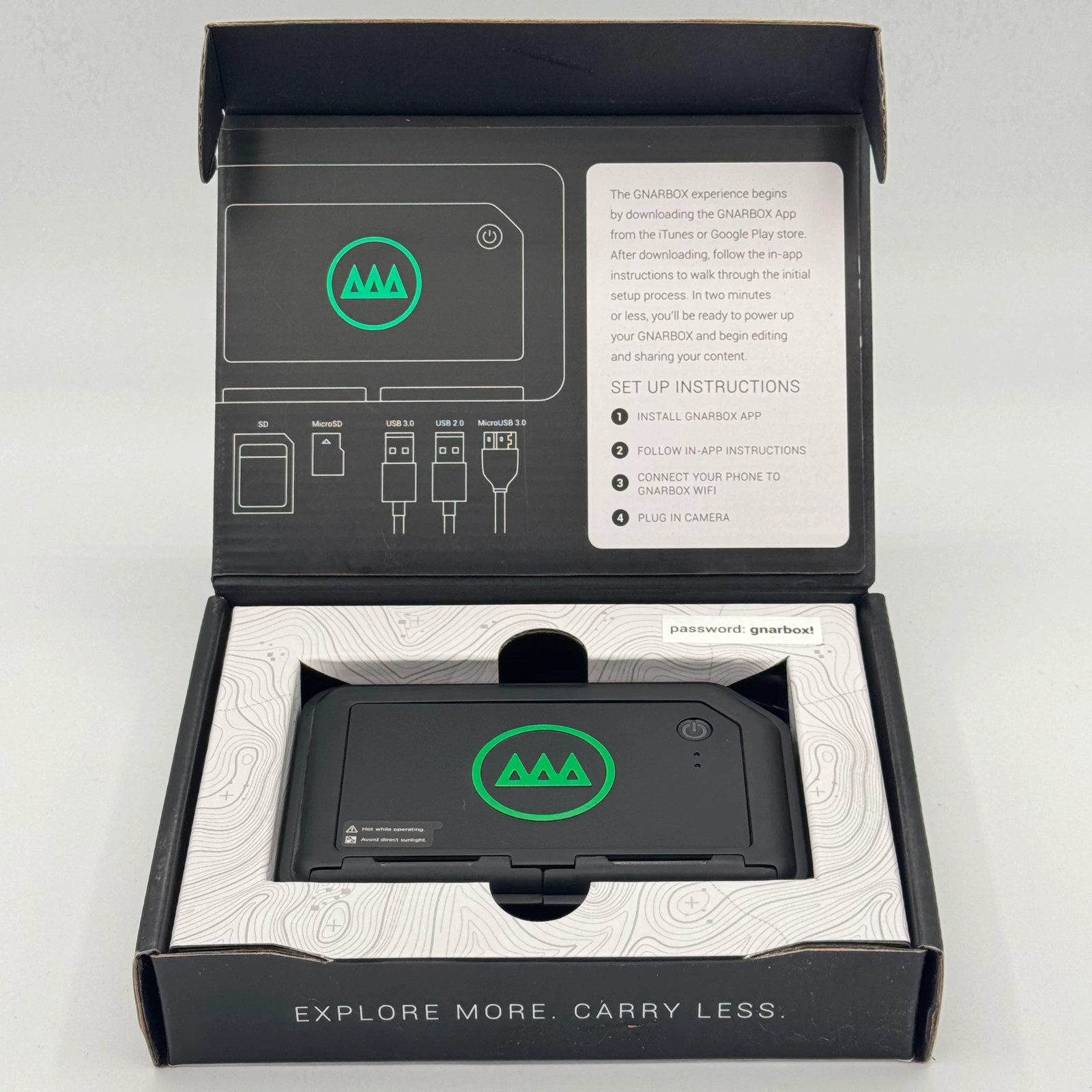GNARBOX 128GB Portable Backup & Editing System Black