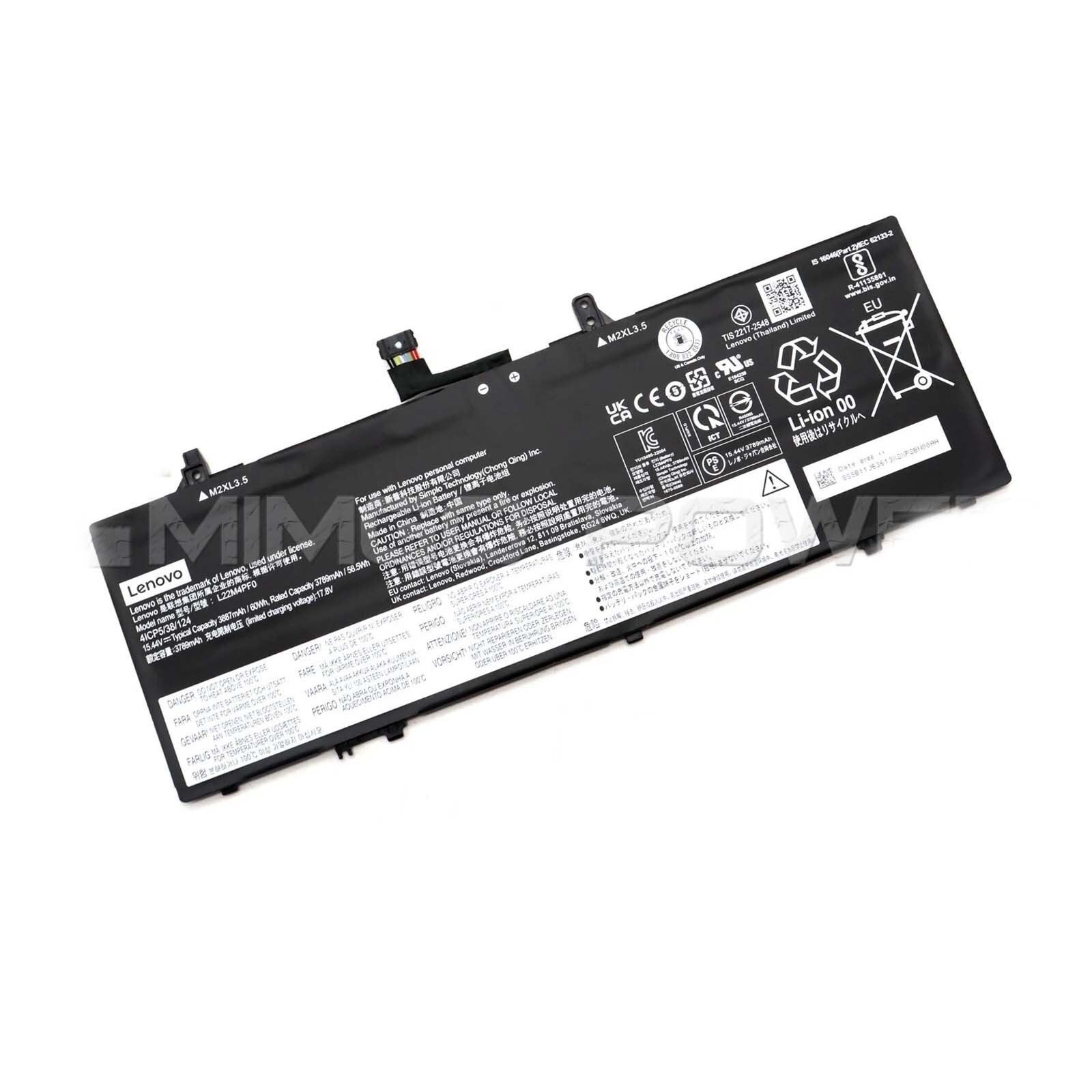 Genuine Battery L22C4PF0 L22D4PF0 For Lenovo Yoga Slim 6 14IAP8 14IRH8 14APU8