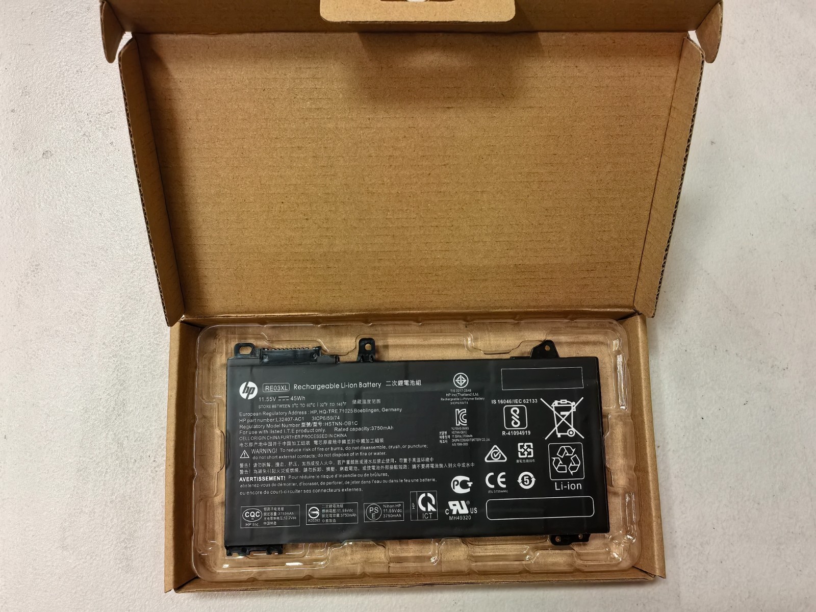 Genuine OEM RE03XL Battery HP ProBook 430 440 445 450 455R G6 G7 HSTNN-UB7R DB9A