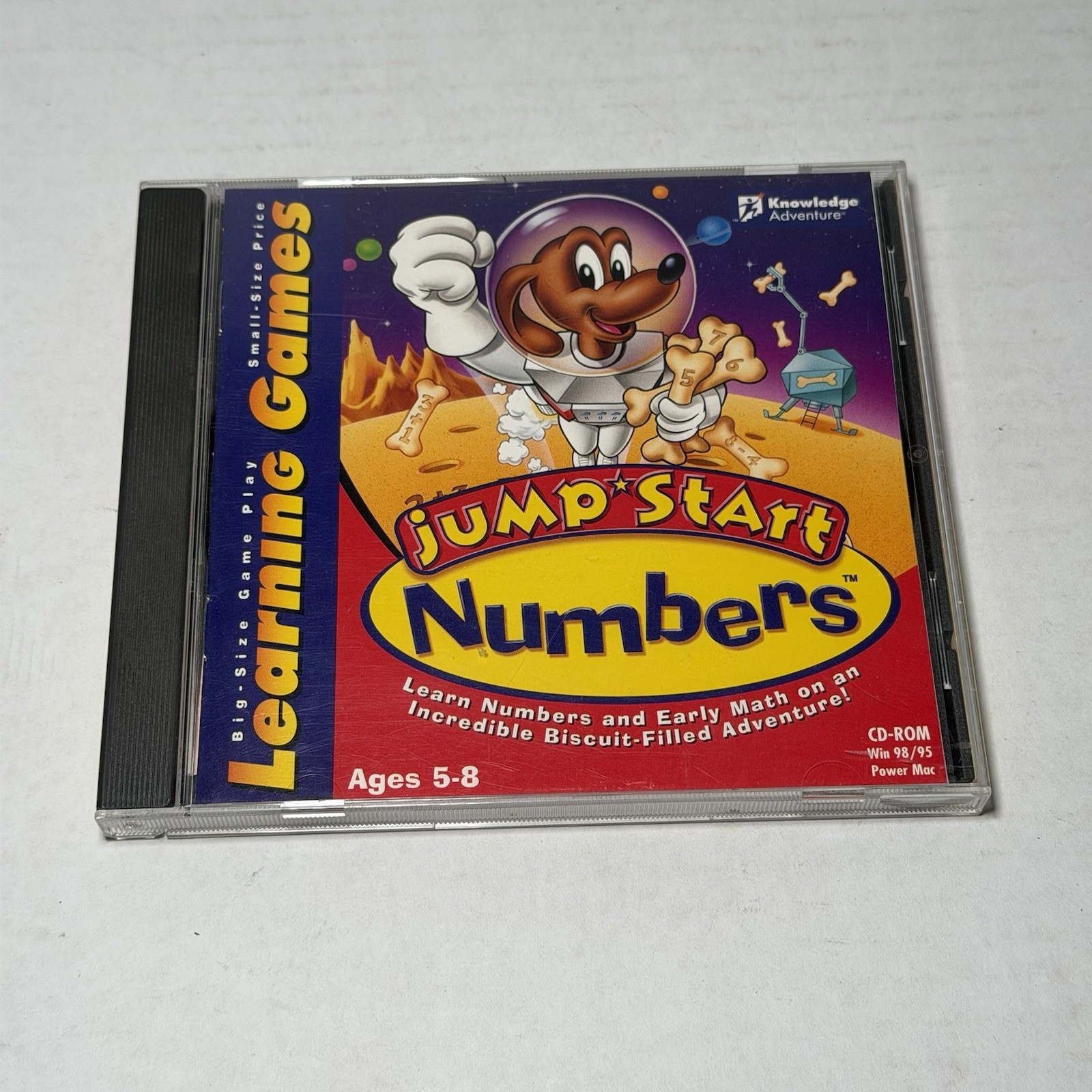 Jump Start Numbers CD ROM Math Skills Learning Games Age 5-8 Homeschool Kids Vtg