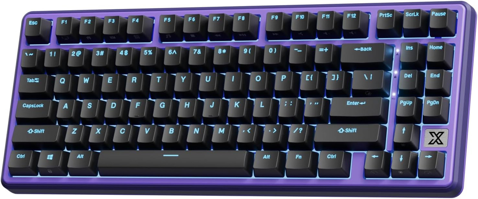X87 Mechanical Keyboard, 75% Wired Keyboard, Creamy Switch