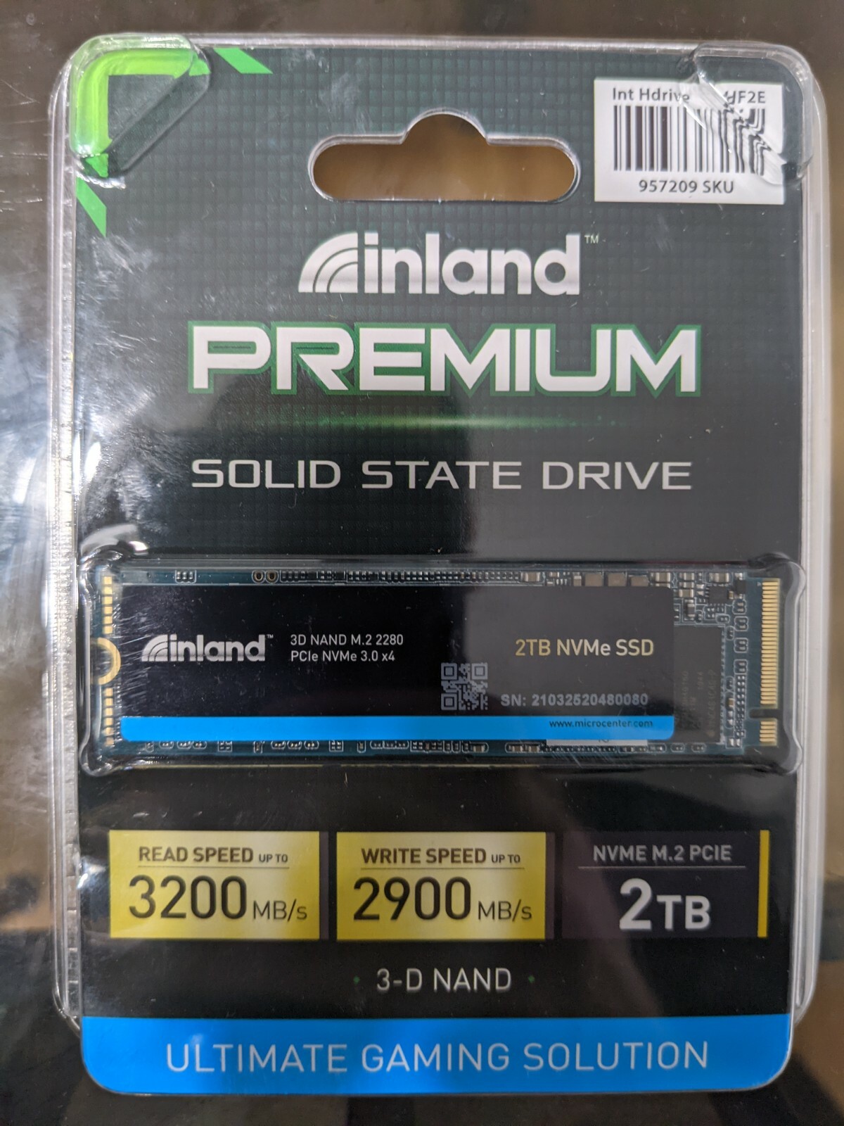 Inland Platinum 2TB SSD NVMe 3,400/3,000 MB/s PCIe Gen 3.0x4 M.2 Internal SSD