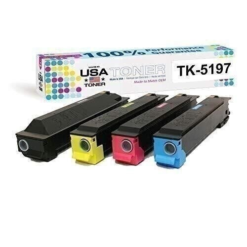 Toner for Kyocera TASKalfa 306ci, 307ci, 308ci, TK-5197 CMYK, 4 pk