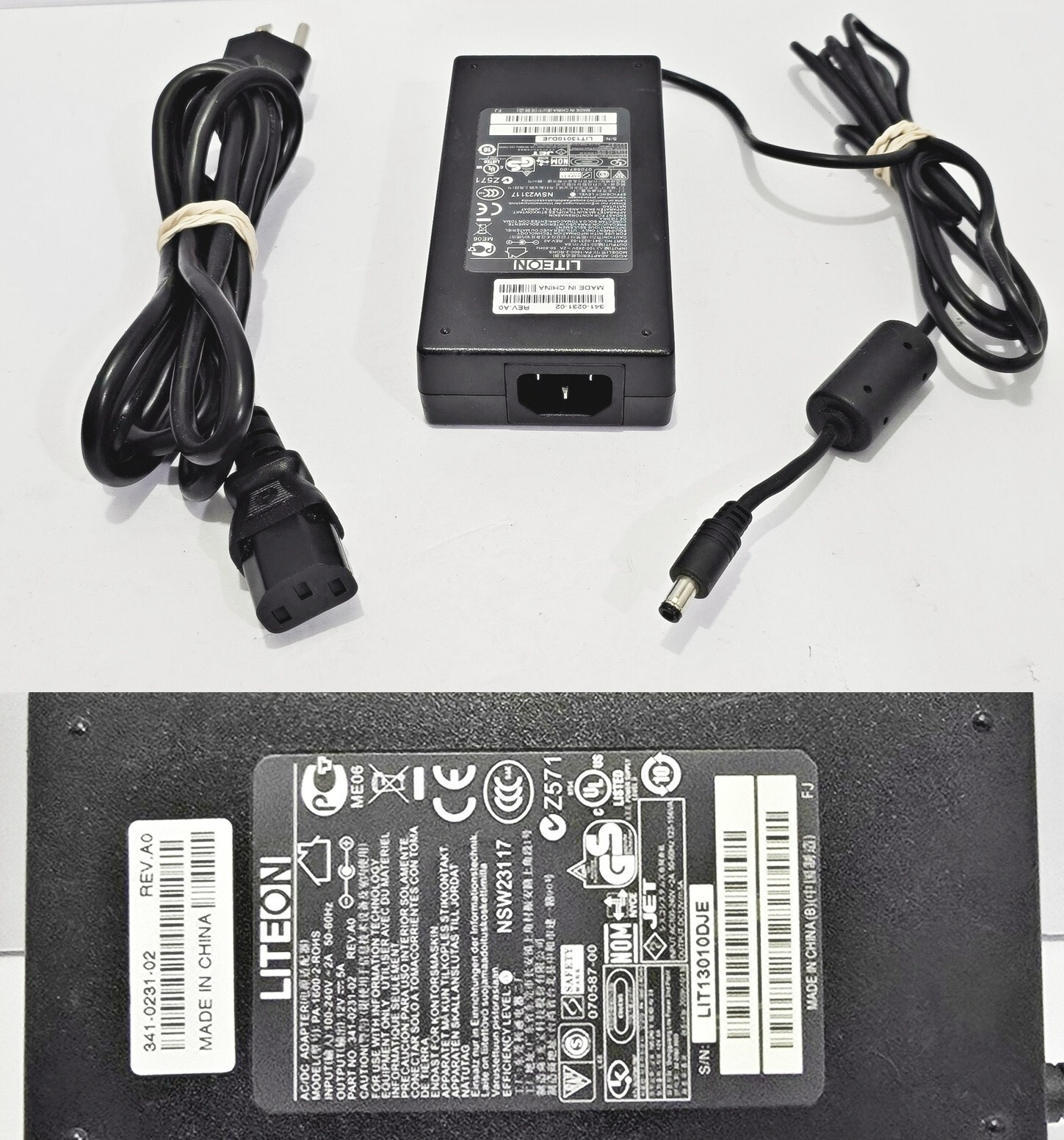 Original Liteon PA-1600-2A-ROHS AC Adapter 12V 5A PA-1600-2-ROHS w/ Cord