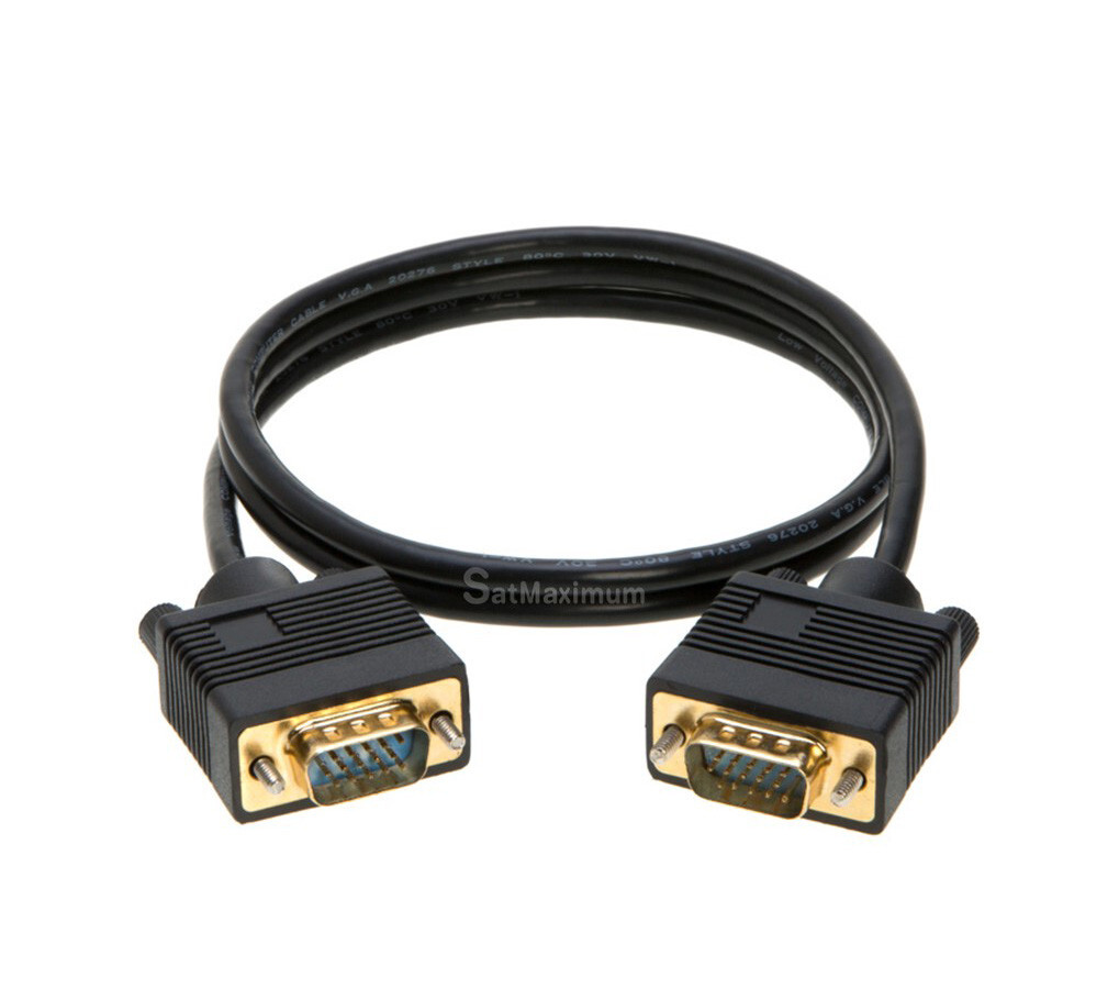 VGA/SVGA Cable 3FT Male to Male Monitor TV Video Wire 15 PIN Cord