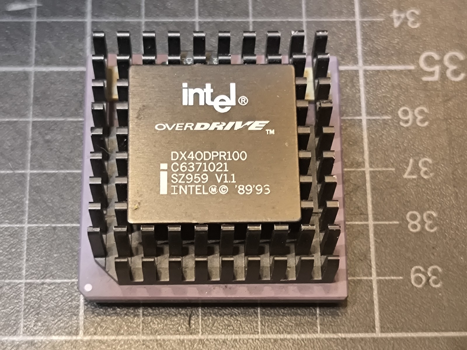 RARE Intel OverDrive DX4ODPR100 100MHz Socket 3 486 CPU SZ959 V1.1