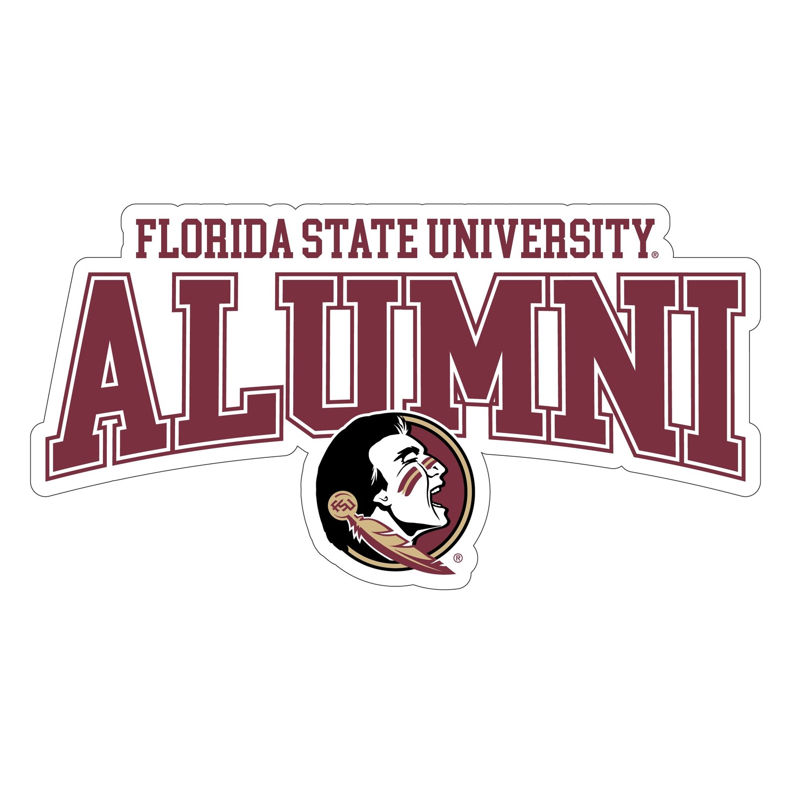 Florida State Seminoles Laser Cut Alumni Vinyl Sticker/Magnet
