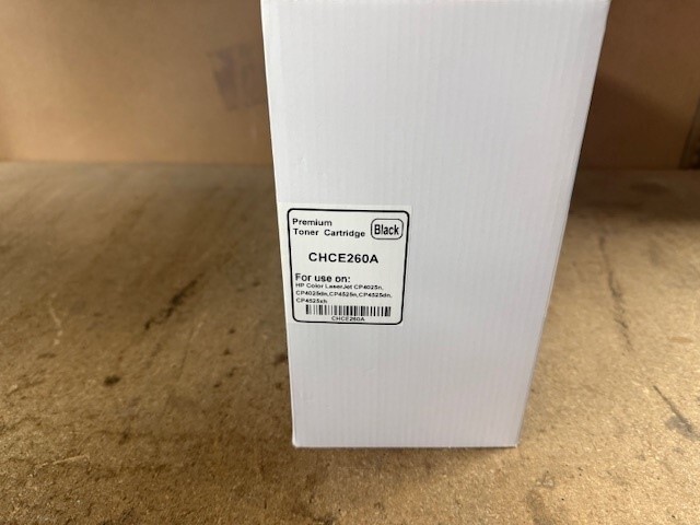 NEW REPLACES HP CE260A PREMIUM COMPATIBLE Laser Toner Cartridge BLACK