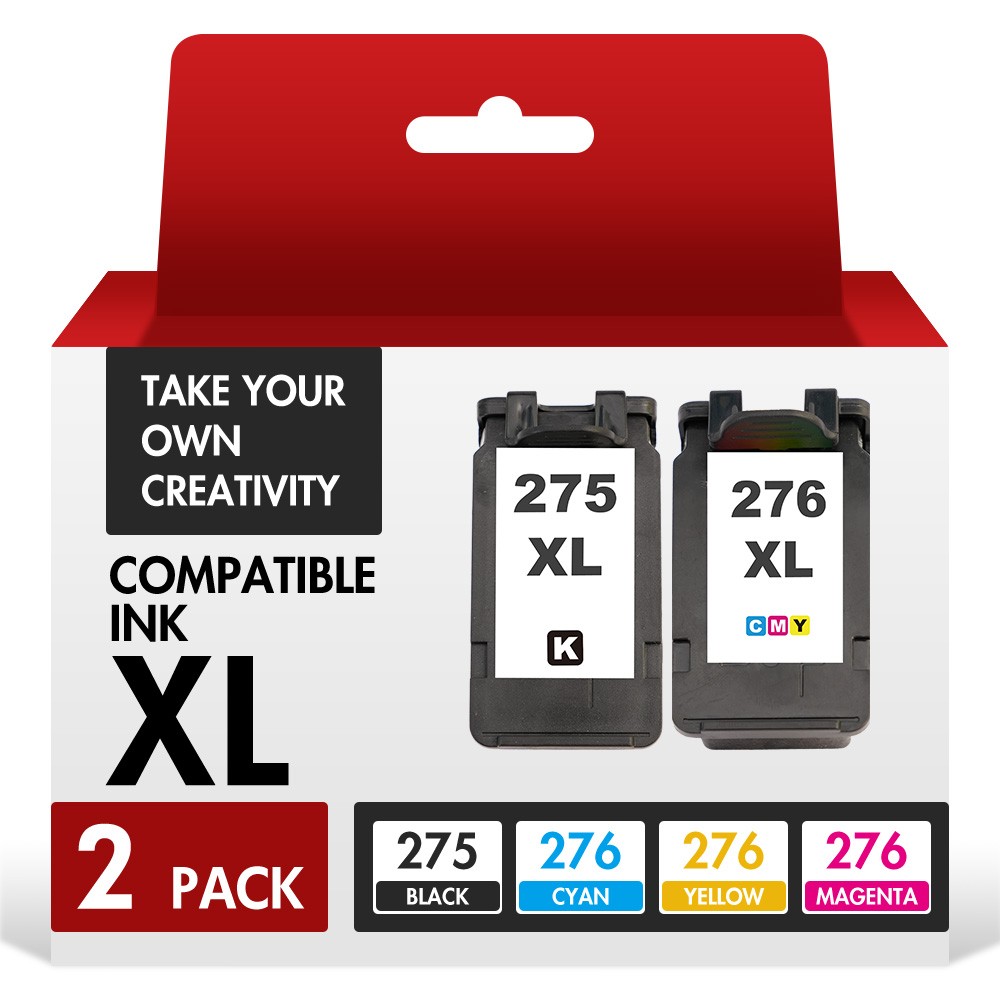 Black Color Ink Cartridge Combo For Canon PG-210XL CL-211XL PG-275XL CL-276XL