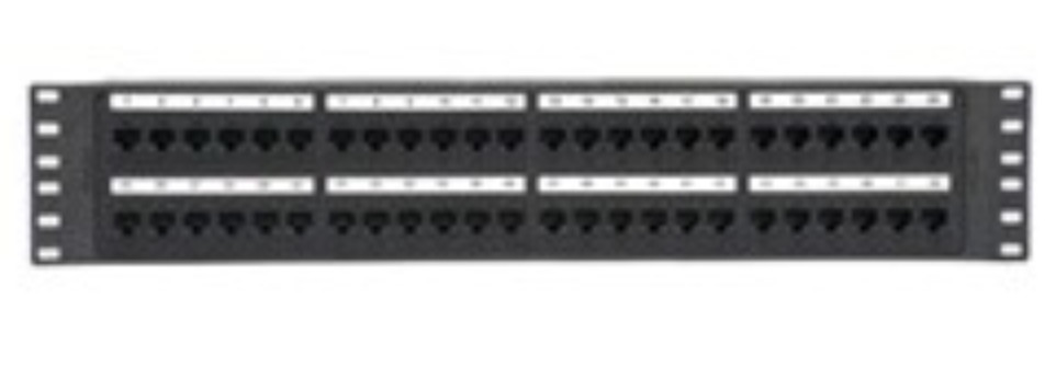 Cat 5e Patch Panel - NetKey 2u 48 Port - IDC 110 Termination - Panduit NK5EPP48P