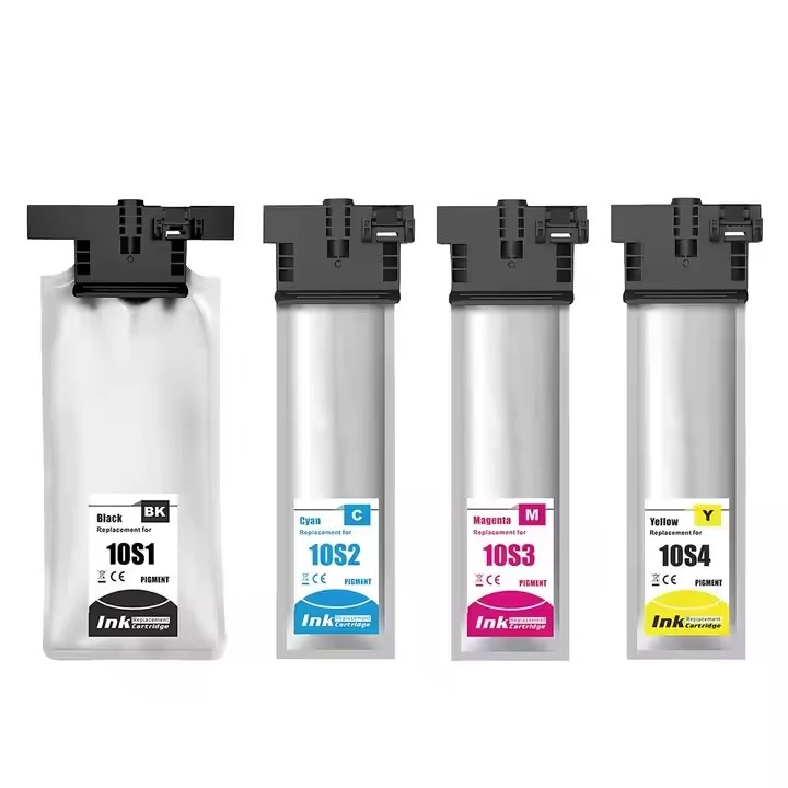 T10S1-T10S4 Pigment Ink Bag for Eps WorkForce Pro WF-C5890 WF-C5390 Printer
