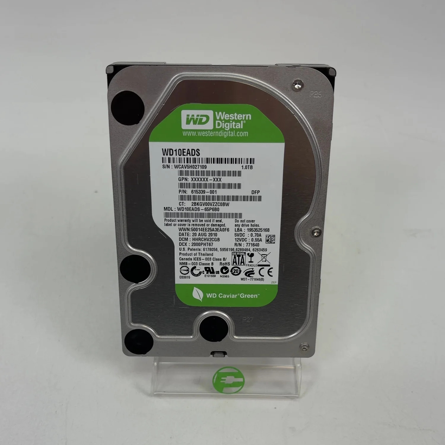Western Digital WD Caviar Green 1TB SATA III 6Gbps 3.5" HDD WD10EADS-65P6B0