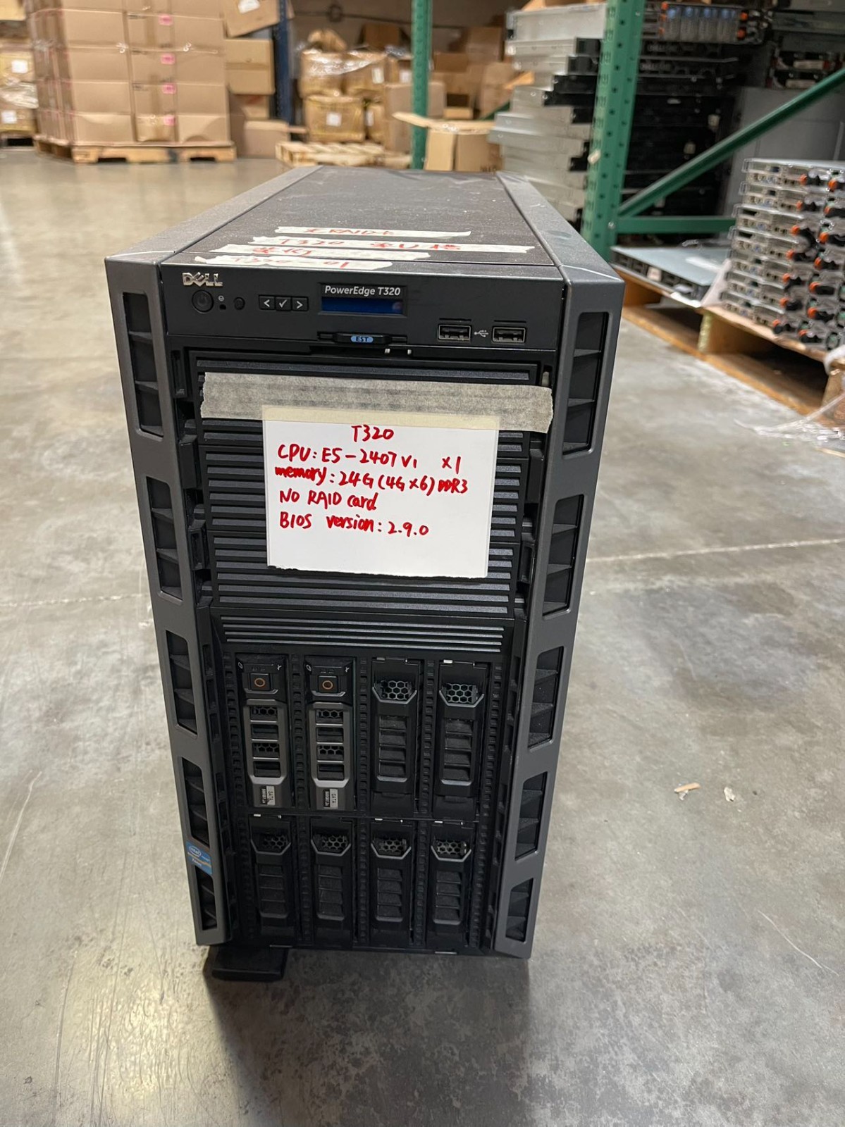 Dell PowerEdge T320 Tower E5-2407 v1 24GB RAM 8-Bay NO RAID No HDD OS *READ*