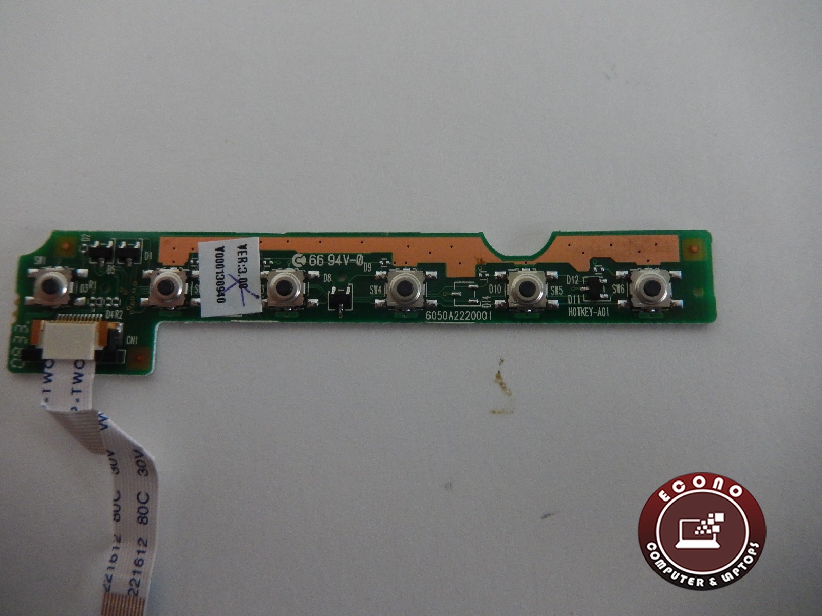 Toshiba L300 L305D L305D-S5895 Genuine Media Button Board w/ Cable V000130940 