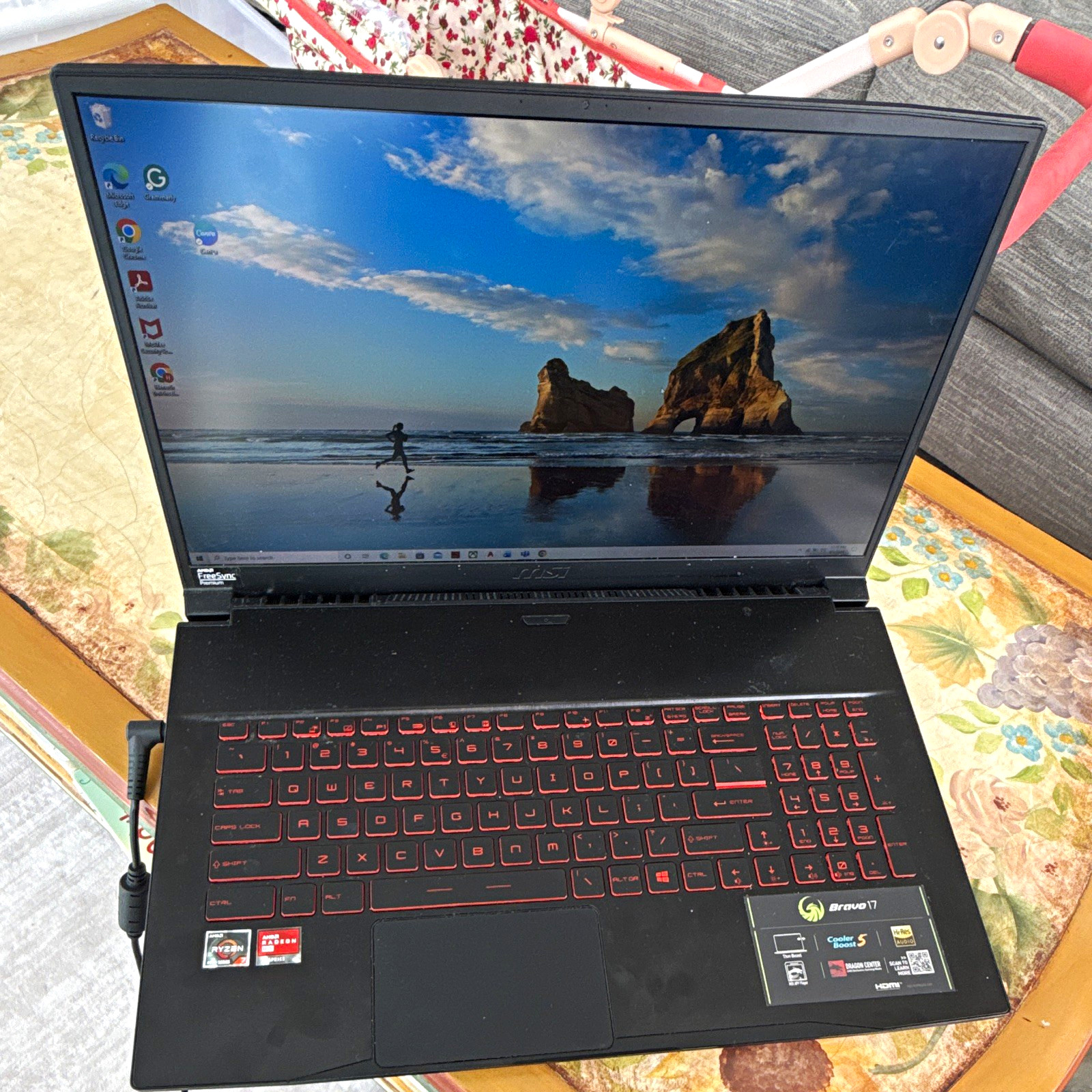 MSI Bravo 17 17.3" Gaming Laptop Ryzen 7 16GB 1TB SSD RX 5500M Win10