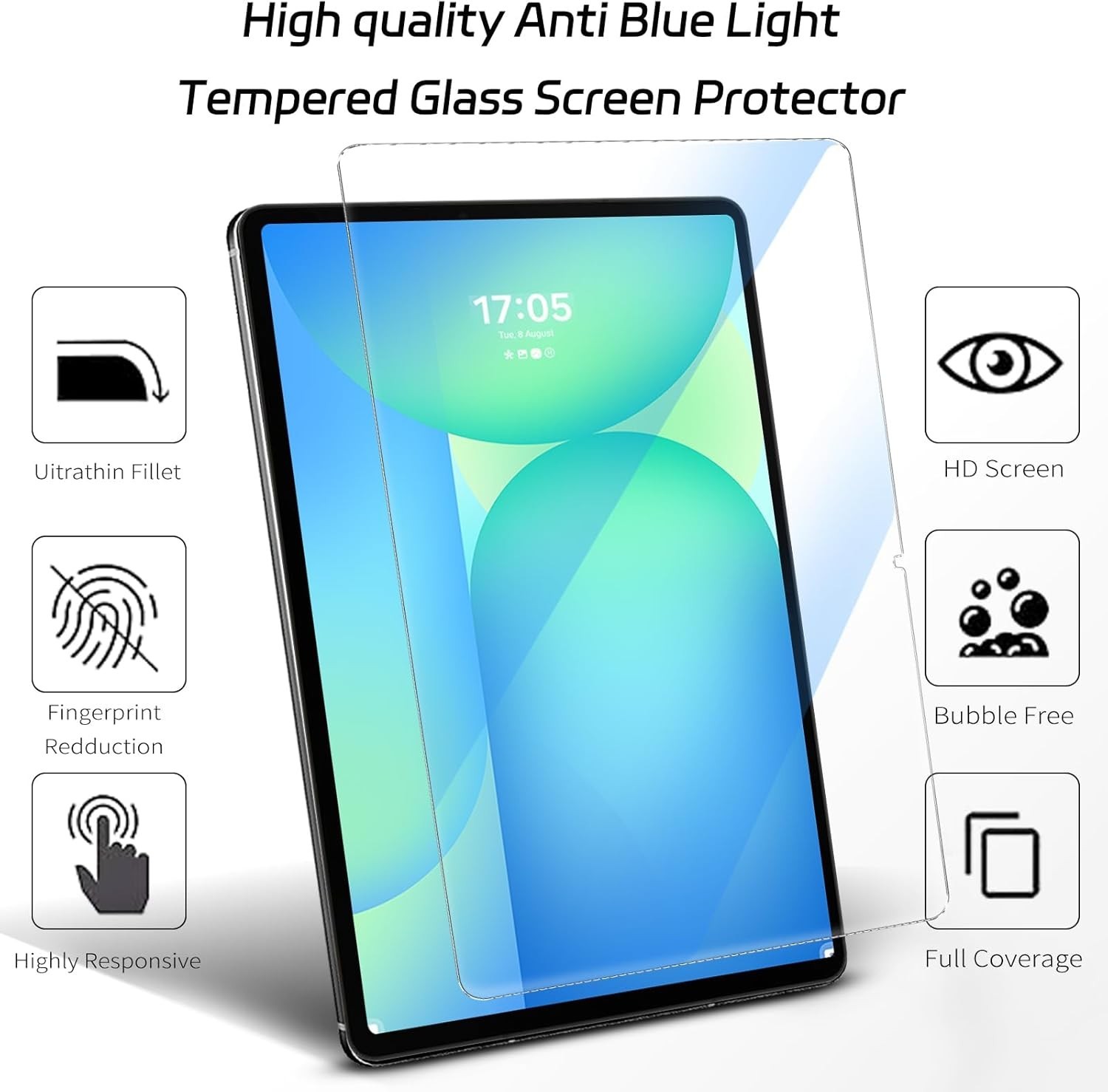 For New Samsung Galaxy Tab S11  (11 inch) Screen Protector Tempered Glass Cover