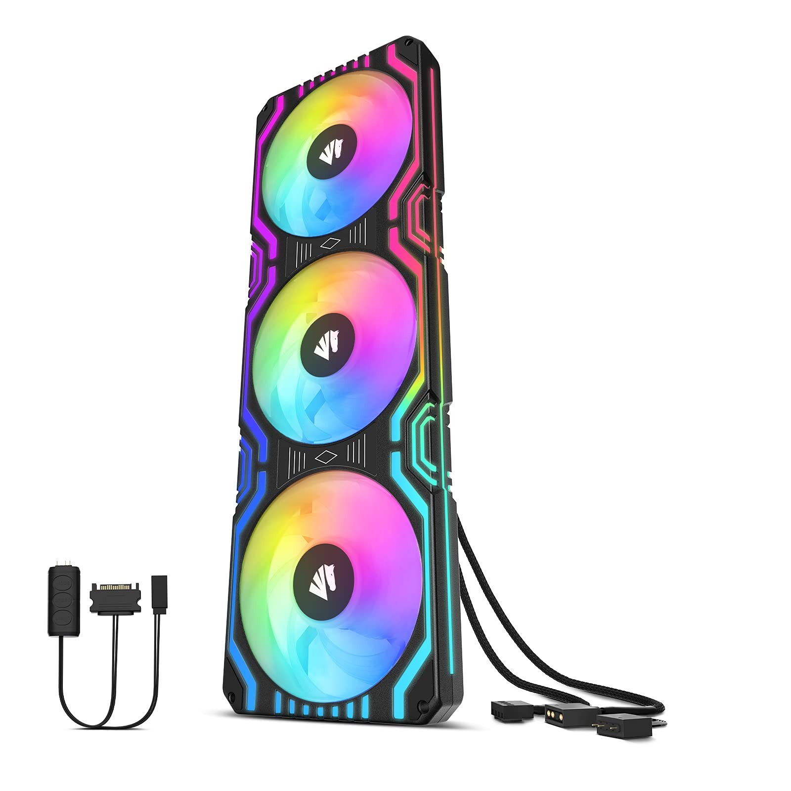 Matrixblack 56 Addressable Leds Rgb Fans 360mm Allinone Square Frame Integrated