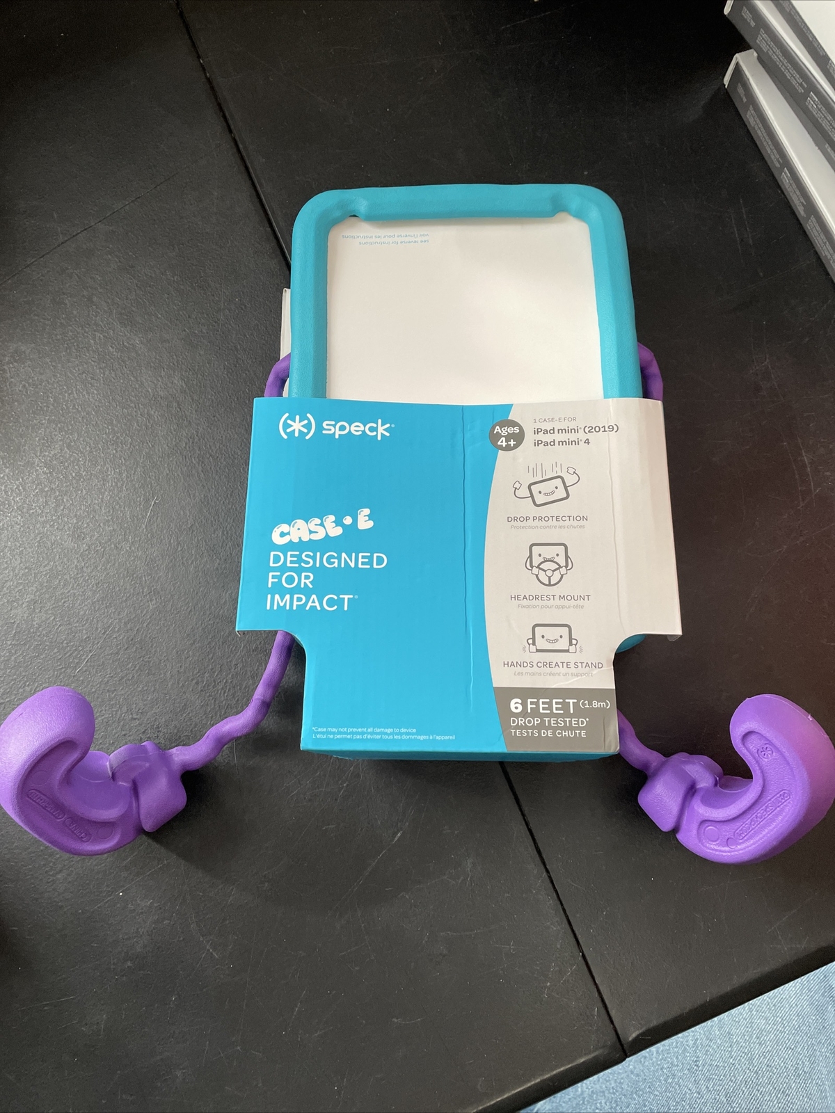 Speck Products Case-E Fits iPad Mini 4 (2019) Case for Kids Aquamarine Purple