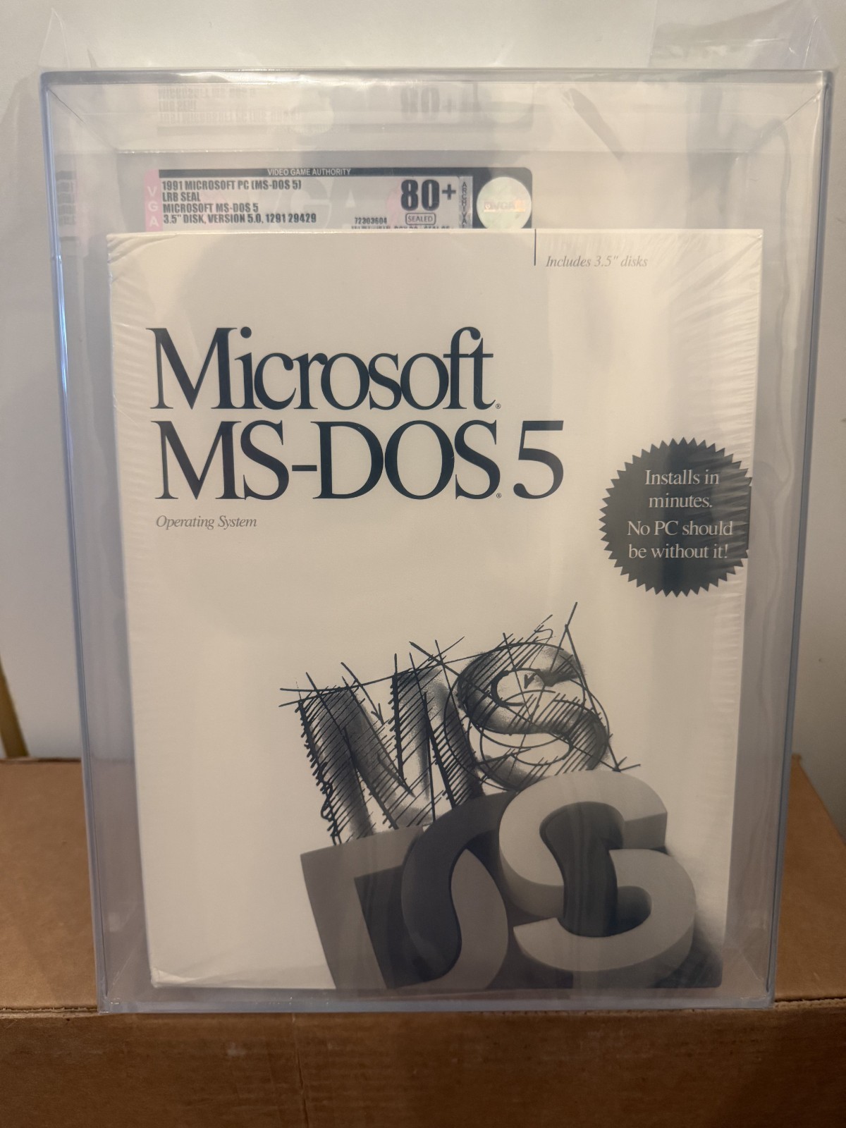 Microsoft MS-DOS 5 5.0 VGA Graded 3.5" Disks IBM PC and Compatibles 1991 NIB