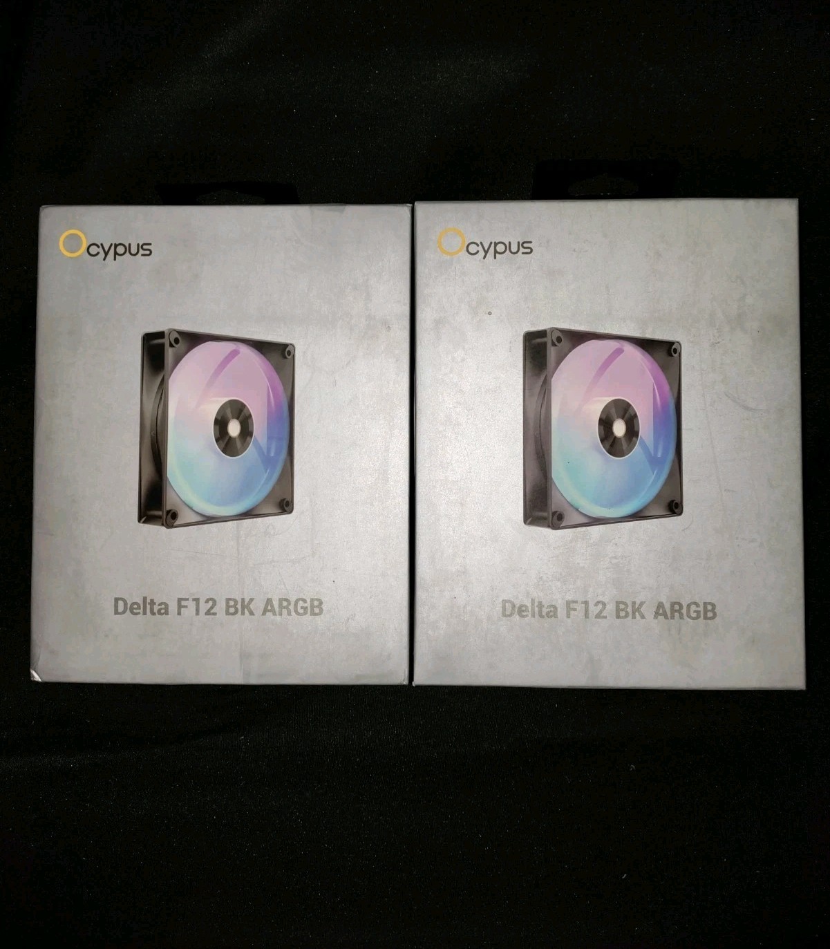 NEW SEALED - Ocypus Delta F12 BK ARGB Case Fans - Black (2x)