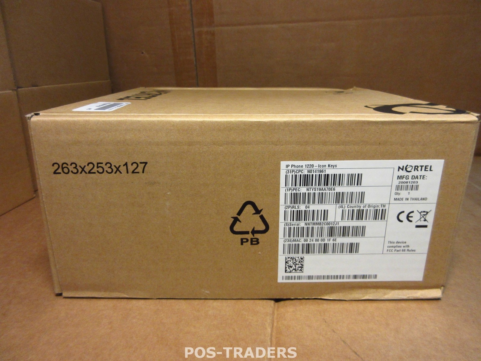 Nortel 1220 IP VoIP Phone Black Telephone Black NTYS19AA70E6 NEW IN BOX