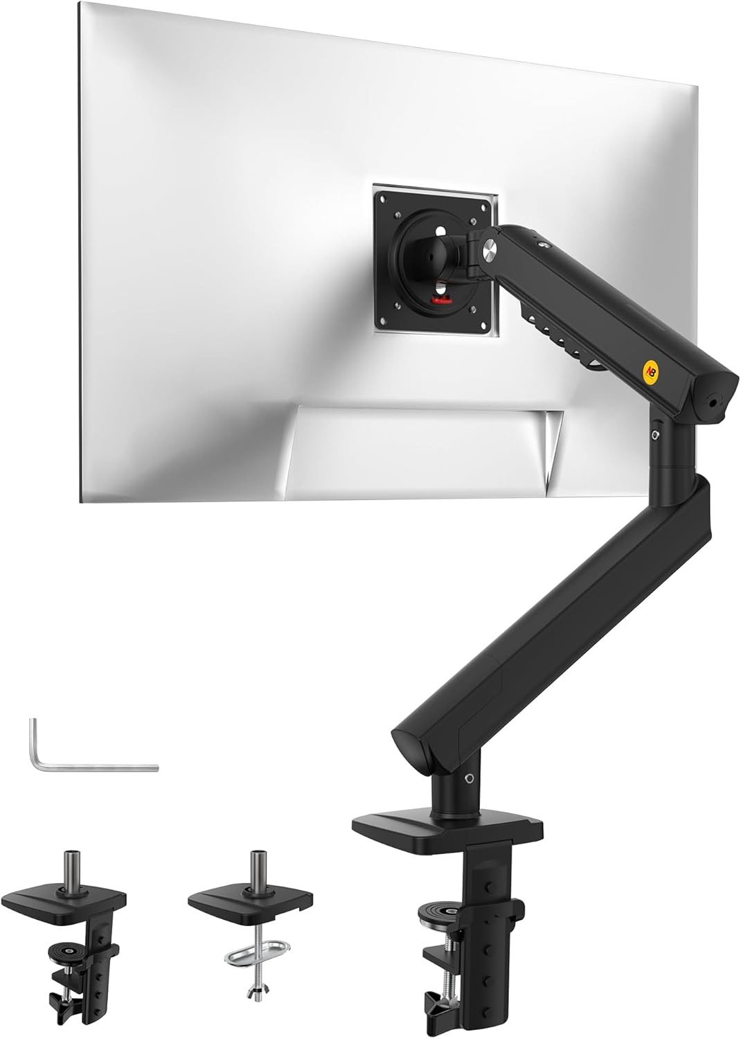 NB Single Computer Monitor Mount, Monitor Stand Fits up to 32 Inch, Mechanical S