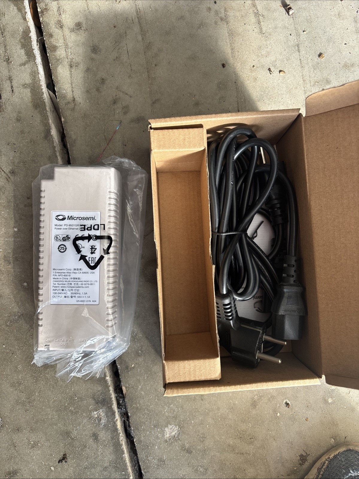 119C) Brand new Microsemi model: PD-9501 GR/SP/AC Power over Ethernet DC