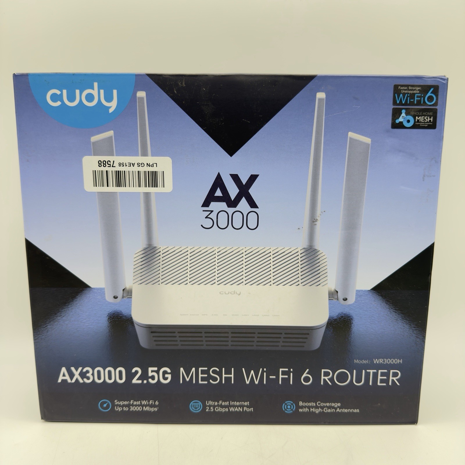 Ax3000 Multi Gigabit Dual Band Wifi 6 Mesh Router 2.5gbps Wan Rj45 Port 4 Gigabi