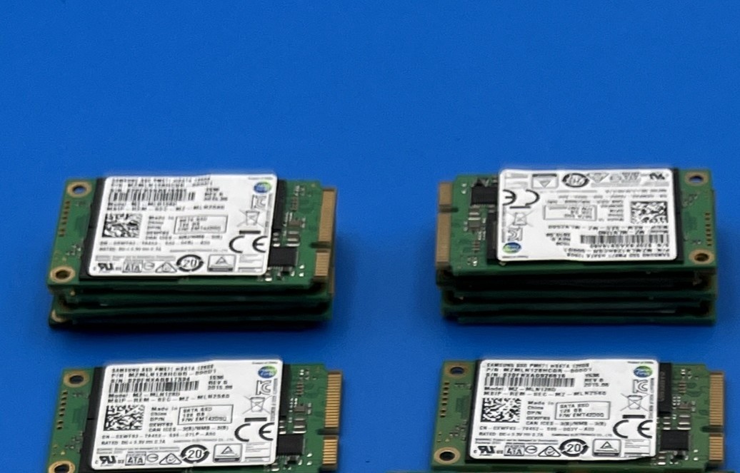 Lot of 10 - 128GB SATA III mSATA SSD Dell/Samsung PM871 MZ-MLN128D 90-99% Health