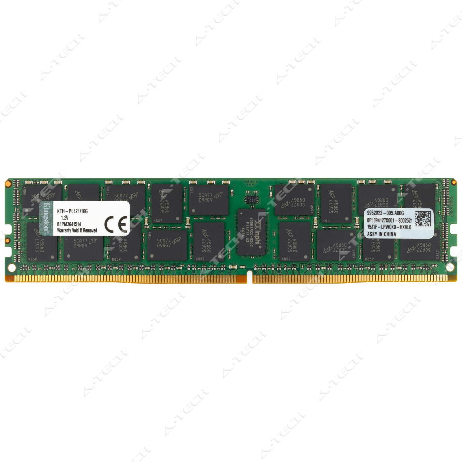 Kingston 16GB DDR4-2133 PC4-17000 2Rx4 ECC RDIMM Server Memory RAM KTH-PL421/16G