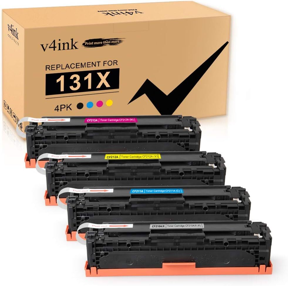 4PK 131A CF210A CF210X Color Toner Compatible for HP Pro 200 M251nw M276n
