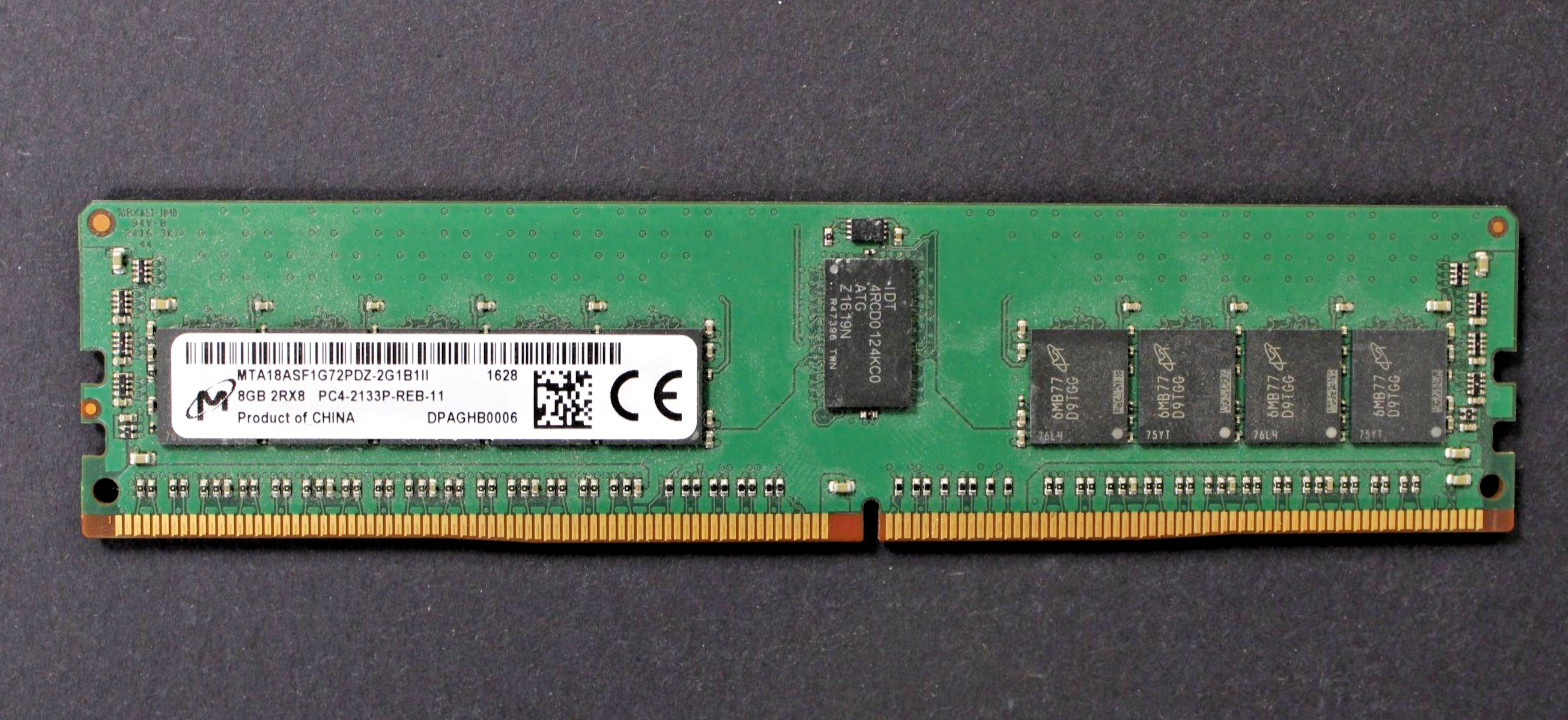 64GB Kit (8x8GB) - DDR-4 2133P MHz ECC REG. Hynix MTA18ASF1G72PDZ-2G1B1II Tested