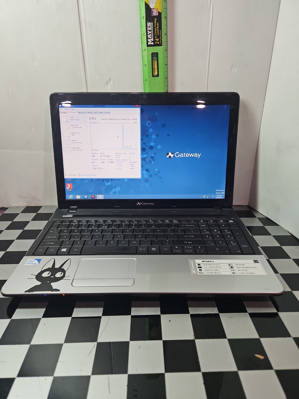 Gateway NE56R41u Laptop Tested And Wiped Functional