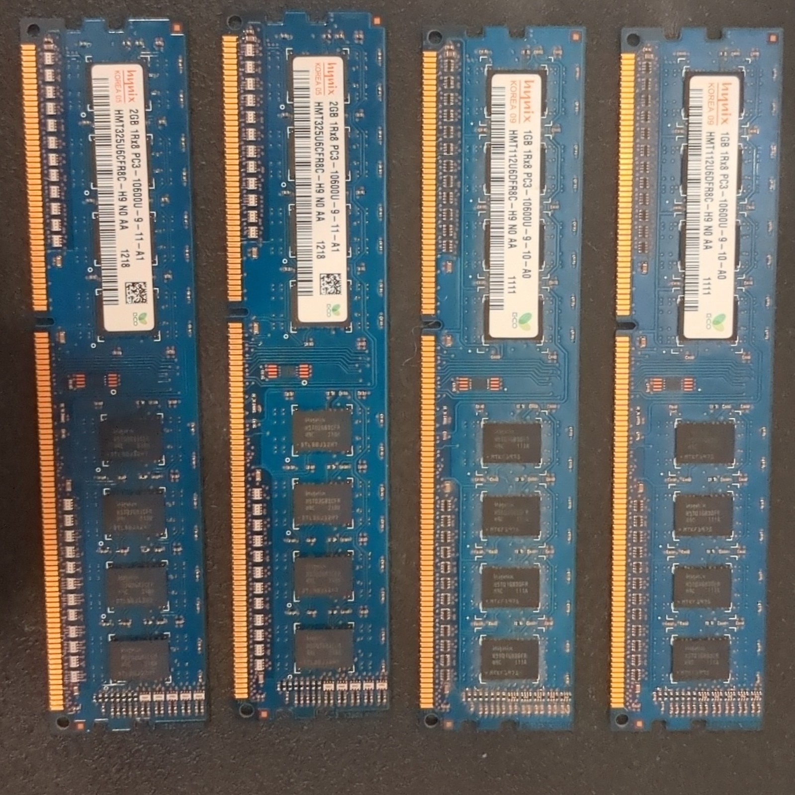 SKHynix 6GB kit set (2x2GB) (2x1GB) DDR3 SDRAM DIMM PC3-10600U 240-Pin RAM lot