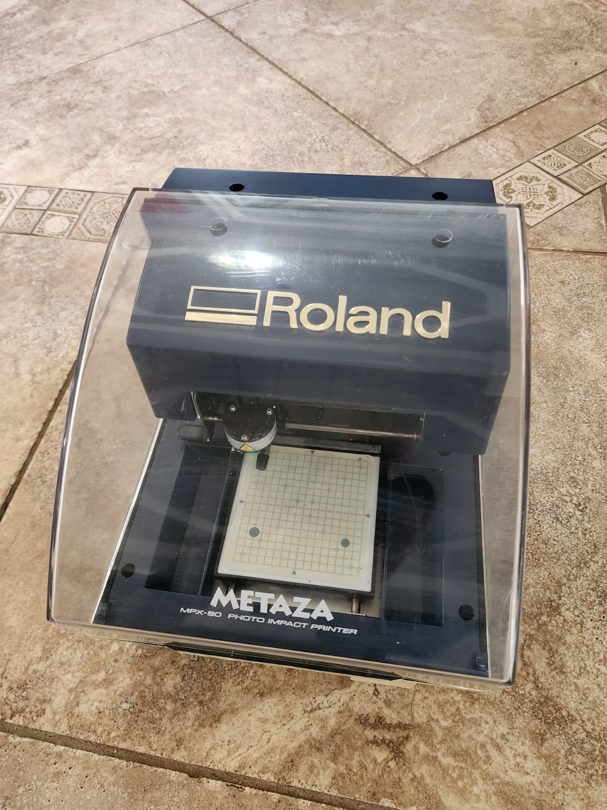 Roland MPX-80 Metaza Photo impact metal Engraving machine Extra caps, Excellent