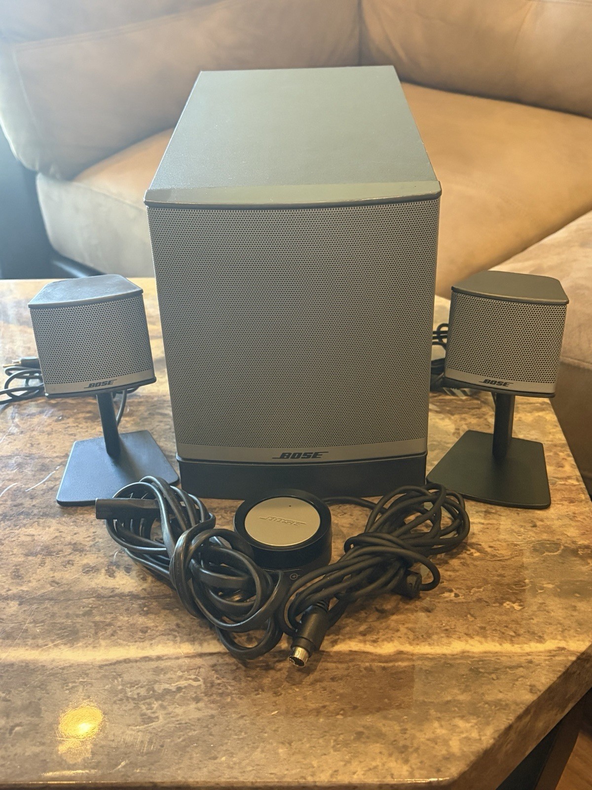 Bose Companion 3 Series II Multimedia Computer Speaker System Tested Working