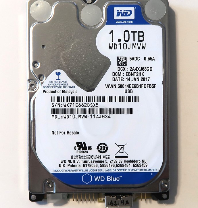 WD10JMVW-11AJGS4 (See description for DCM’s & HDD details) 1TB USB HDD 2016/2017
