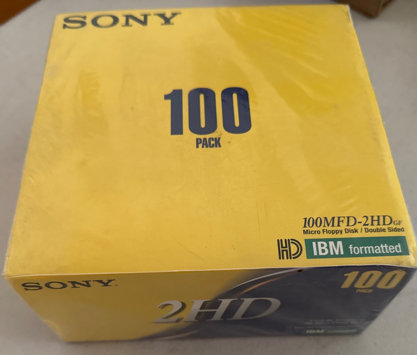Sony 1.44MB 3.5" 2HD/HD IBM Formatted Micro Floppy Disks 100MFD-2HD 100Pak