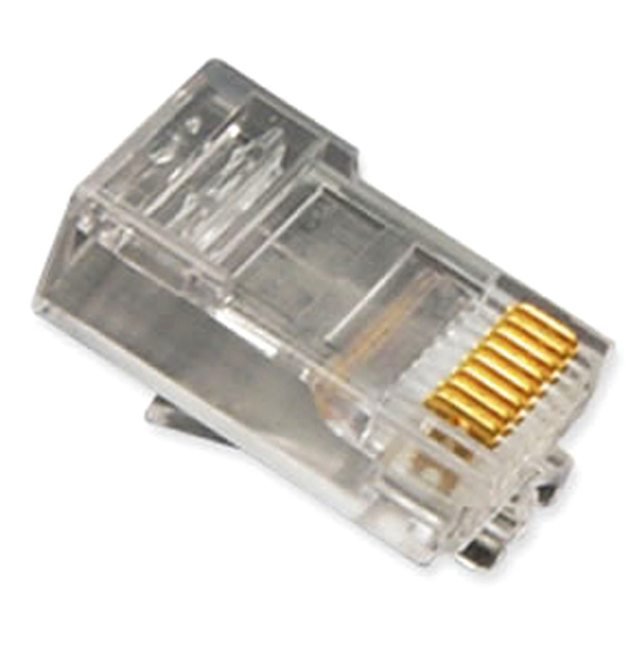 ICC PLUG 8P8C OVAL ENTRY SOLID 100PK ICMP8P8SRD UPC 633758001786