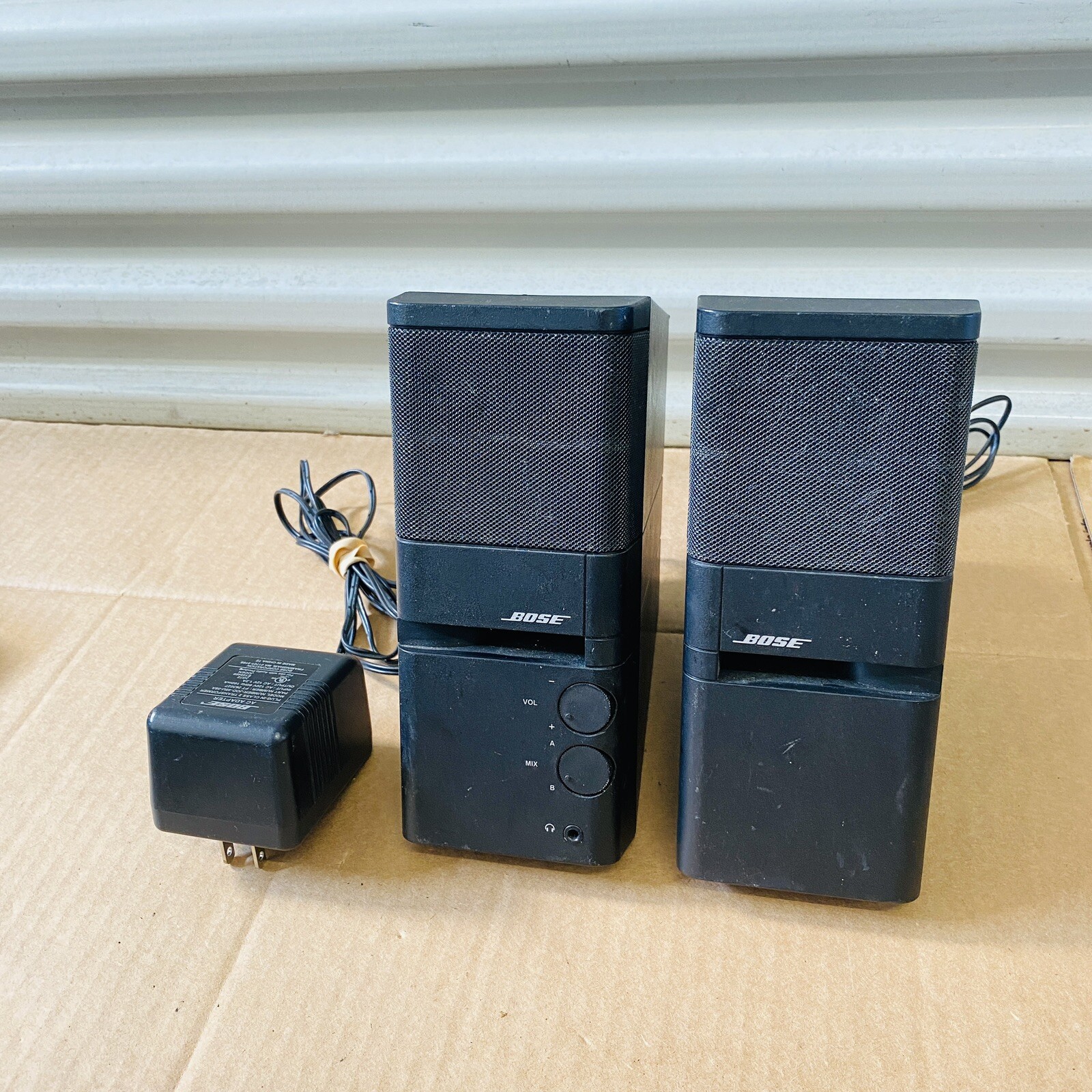 Bose Black MediaMate Computer Speakers Original Power Speaker w/ Power Adapter