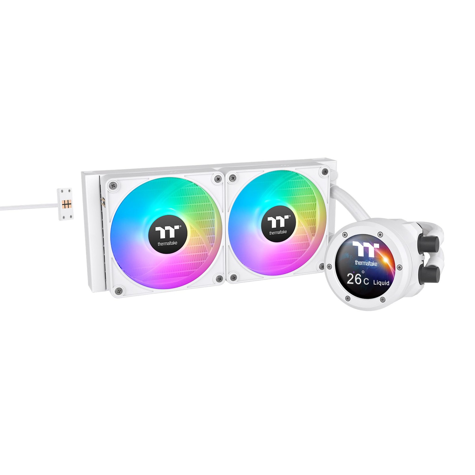 Thermaltake TH240 V2 Ultra EX ARGB AIO Cooler/Snow/Water Block 2.1" White