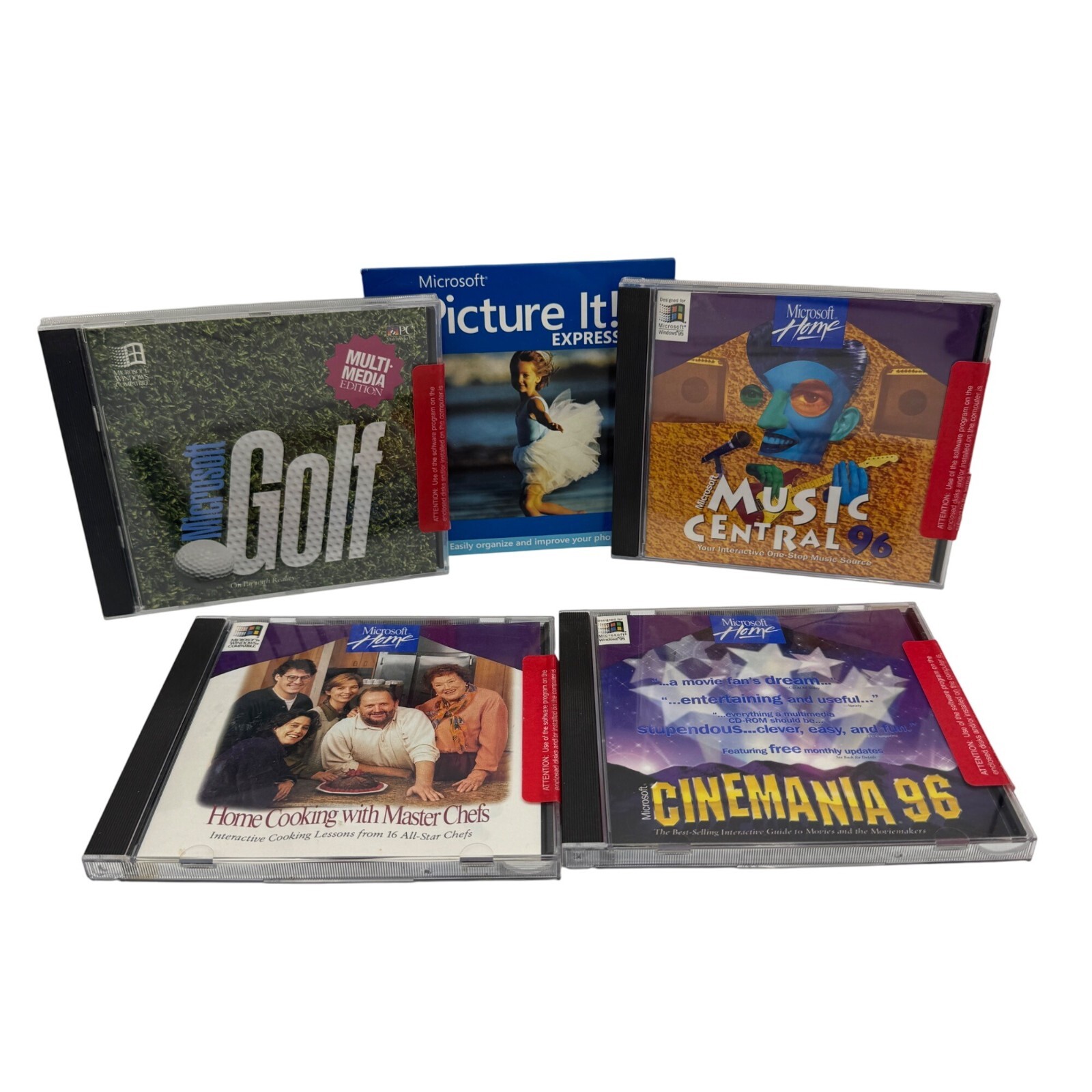 Microsoft Home Software Bundle: Golf Music Central 96 Home Cooking  and More