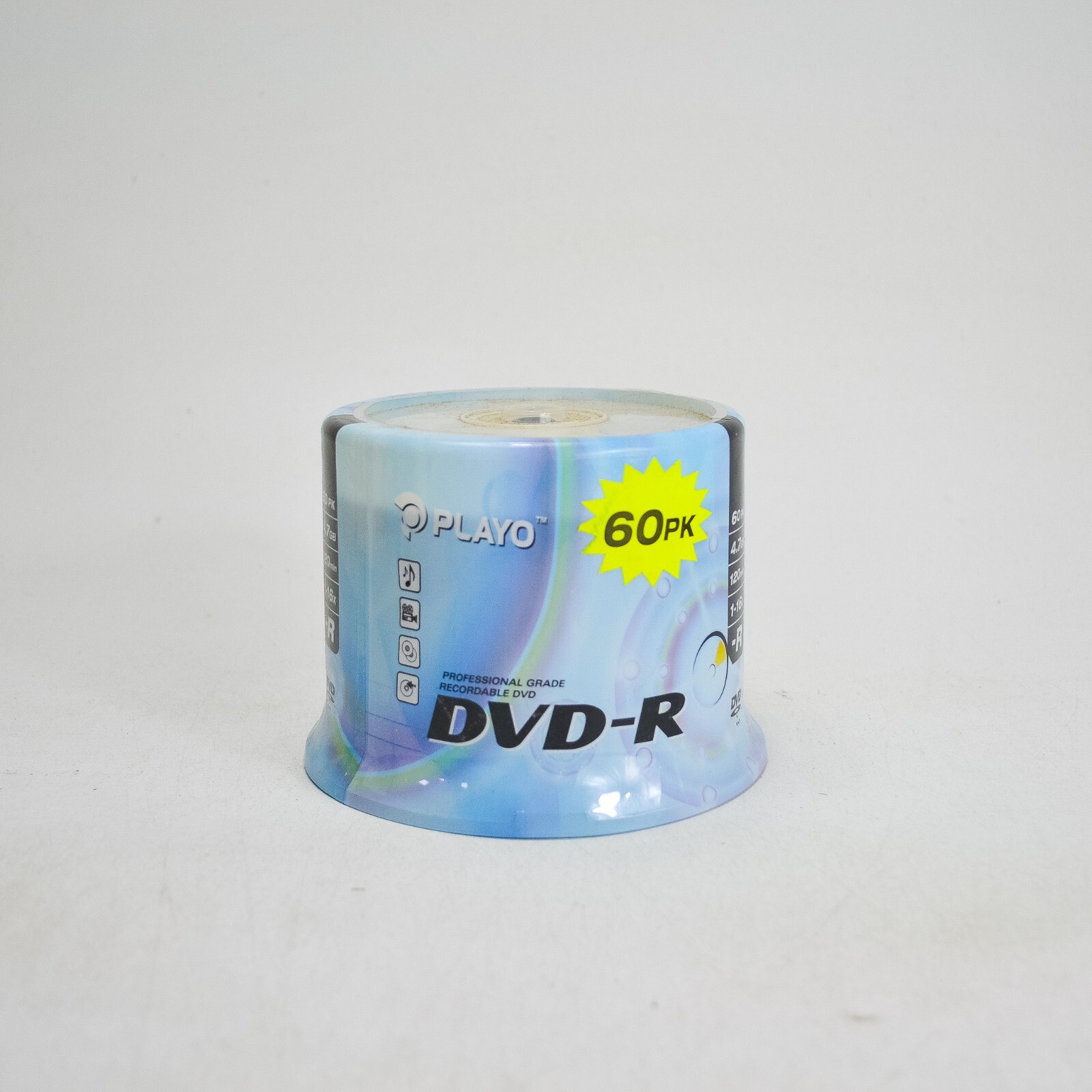 New Sealed Playo DVD-R Professional Grade 60 Pack Blank Recordable DVDs
