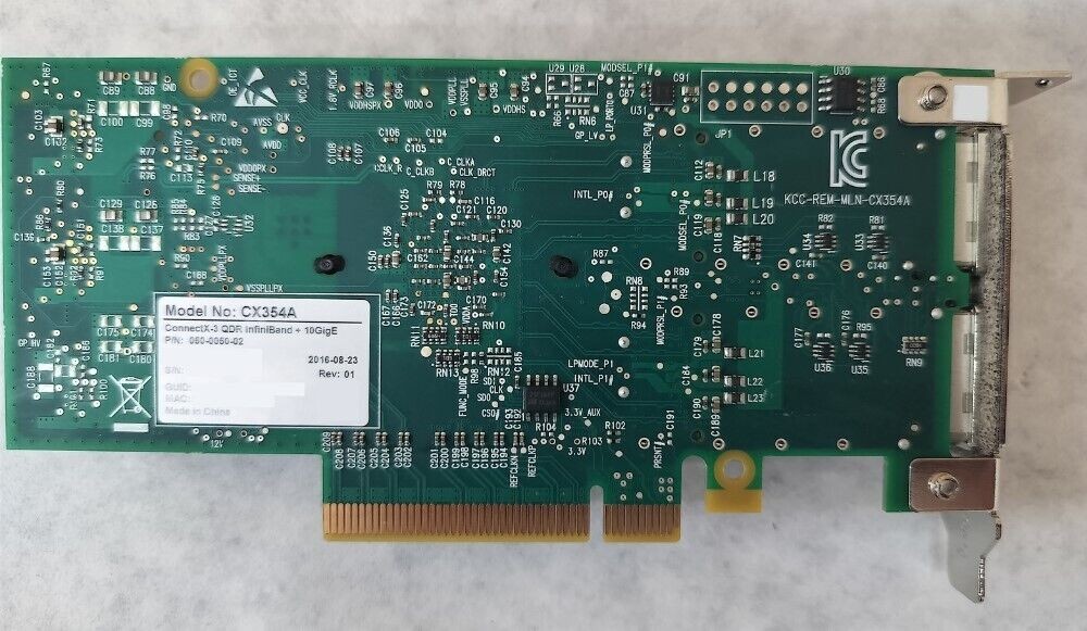 Mellanox CX354A ConnectX-3 QDR InfiniBand + 10GigE 050-0050-02