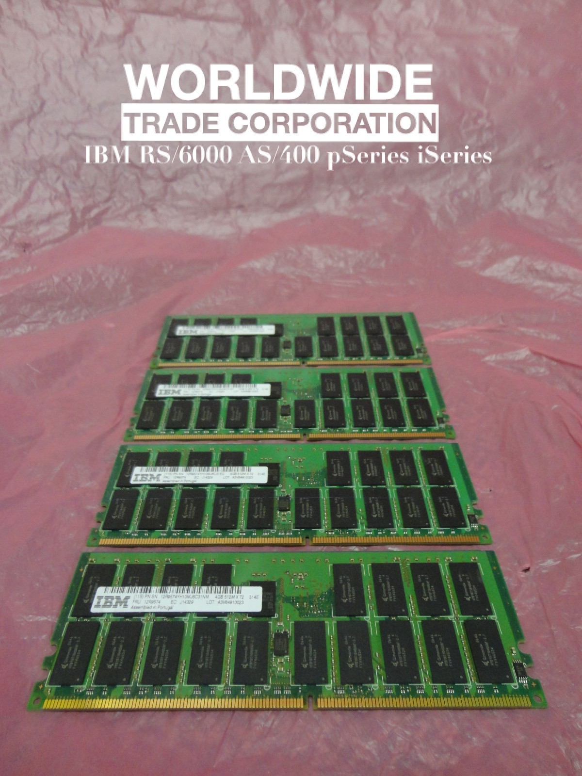 IBM 12R9574 4496 8/16GB (4x 4GB) 276-Pin 533MHz CUoD DDR2 SDRAM DIMMs pSeries