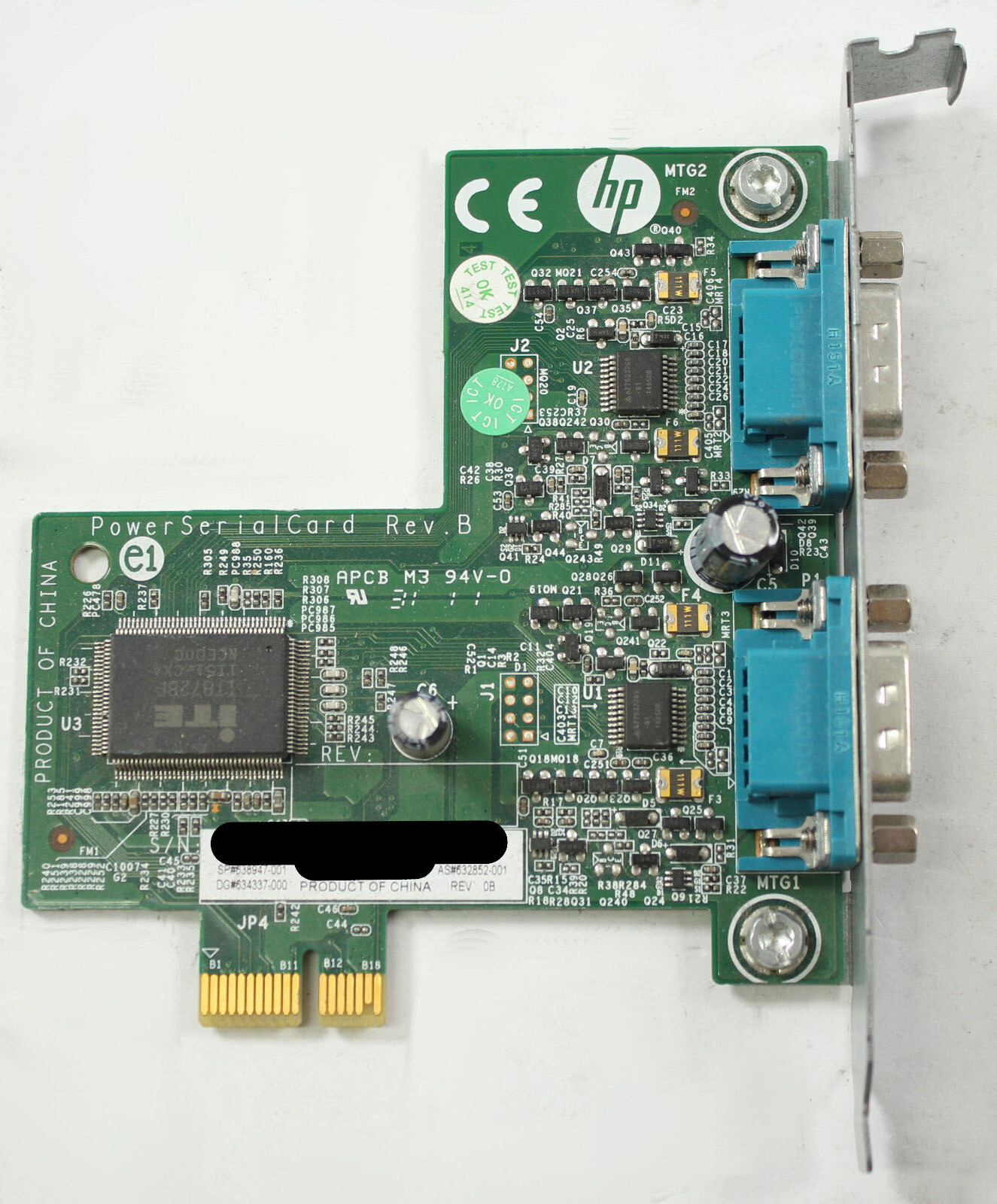 HP 638947-001 2 port Serial card 632852-001 640267-001 634337-001
