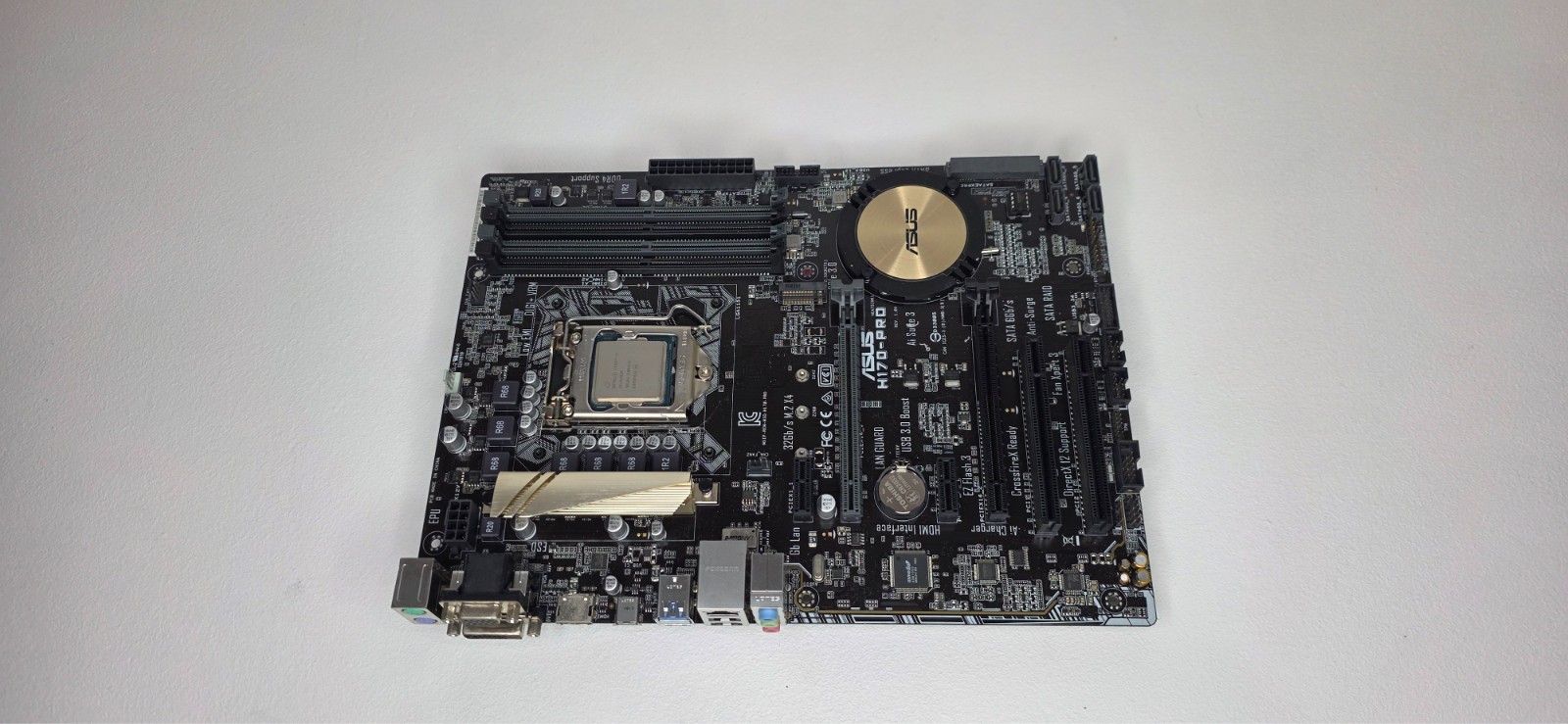 Asus H170-Pro ATX Motherboard w/ I5-6402P 2.80 GHz No Memory or I/O Plate