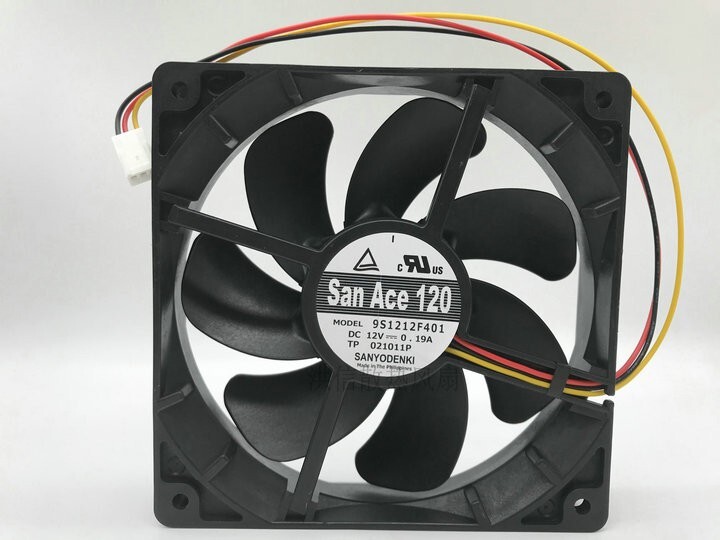 Sanyo San Ace 120 9S1212F401 DC12V 0.19A 12025 120mm Cooling Fan 3pin