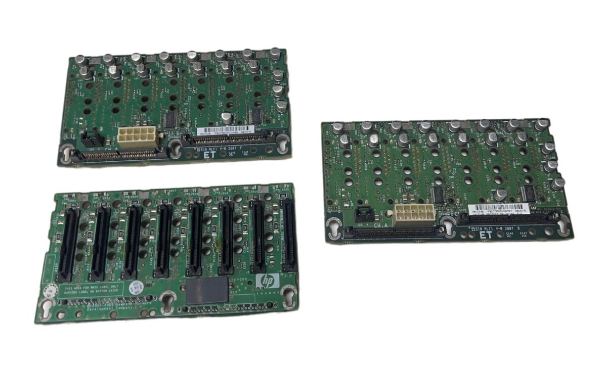 HP Proliant Server Backplane Board 412736-001, 012531-501, 012532-000 (LOT OF 3)