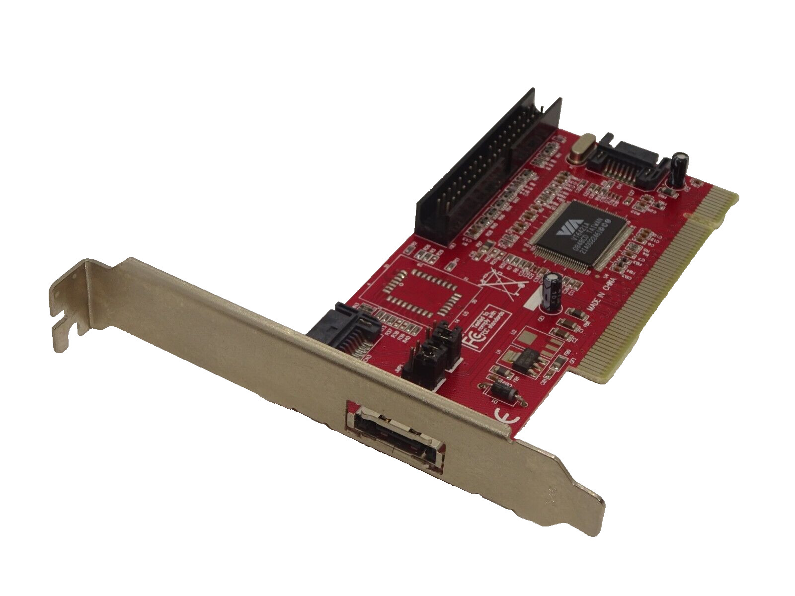 VIA VT6421A 1x EXTERNAL SATA 2x INTERNAL SATA 1x INTERNAL IDE COMBO CONTROLLER #GK9537